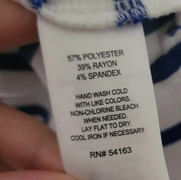 Anthropologie Heyton Blue and White Striped Dress Size 14 Nautical Short Sleeve - Picture 8 of 8